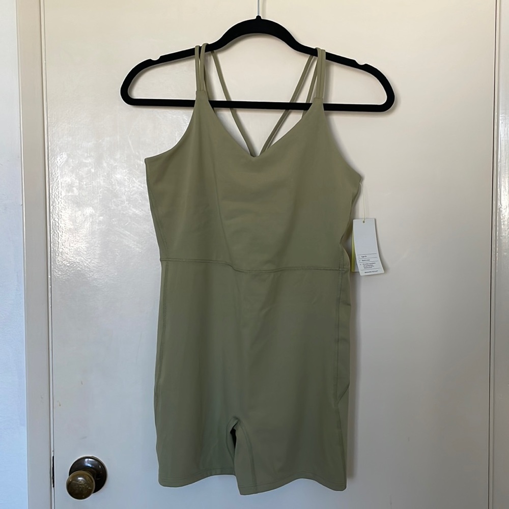 All in Motion women’s green Short Bodysuit size L